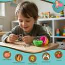 2 x 24 Pack Easter Basket Stuffers with Metal Brain Teaser Puzzles  Prefilled Eggs with Mini Logic Toys & Instruction Cards, Classroom Gifts, Egg Hunt Prizes, Easter Party Favors for Kids Boys & Girls