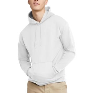 Hanes EcoSmart Hoodie, Midweight Fleece, Pullover Hooded Sweatshirt for Men (X-Large, White)