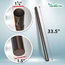 YardGrow Replacement Umbrella Lower Pole for Patio Umbrella, with Bullet Buckle, with Bullet Buckle