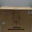 Drafting Chair Tall Office Chair Adjustable Swivel Rolling Mesh Height with Lumbar Support Arms Footrest Mid Back for Adults Standing Desk Drafting Stool (Black)