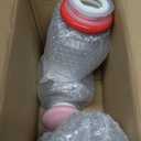 4 Pcs Valentine's Day Glass Cookie Candy Jar with Heart Lids 22 oz Cute Glass Food Storage Containers for Food Storage Kitchen Home Counter Decor (Red,Pink and white)