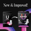 Kotex Ultra Thin Overnight Pads with Wings, Heavy Absorbency, 108 Count (3 Packs of 36)