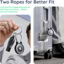 WhoseID Compatible with Apple Airtag Case Keychain Holder, IPX8 Waterproof Air Tag Cases Easy Twist-Off Cap with Durable Matel Keyring for Luggage, Item Finder, Backpack, Kids(Transparent, 1-Pack)