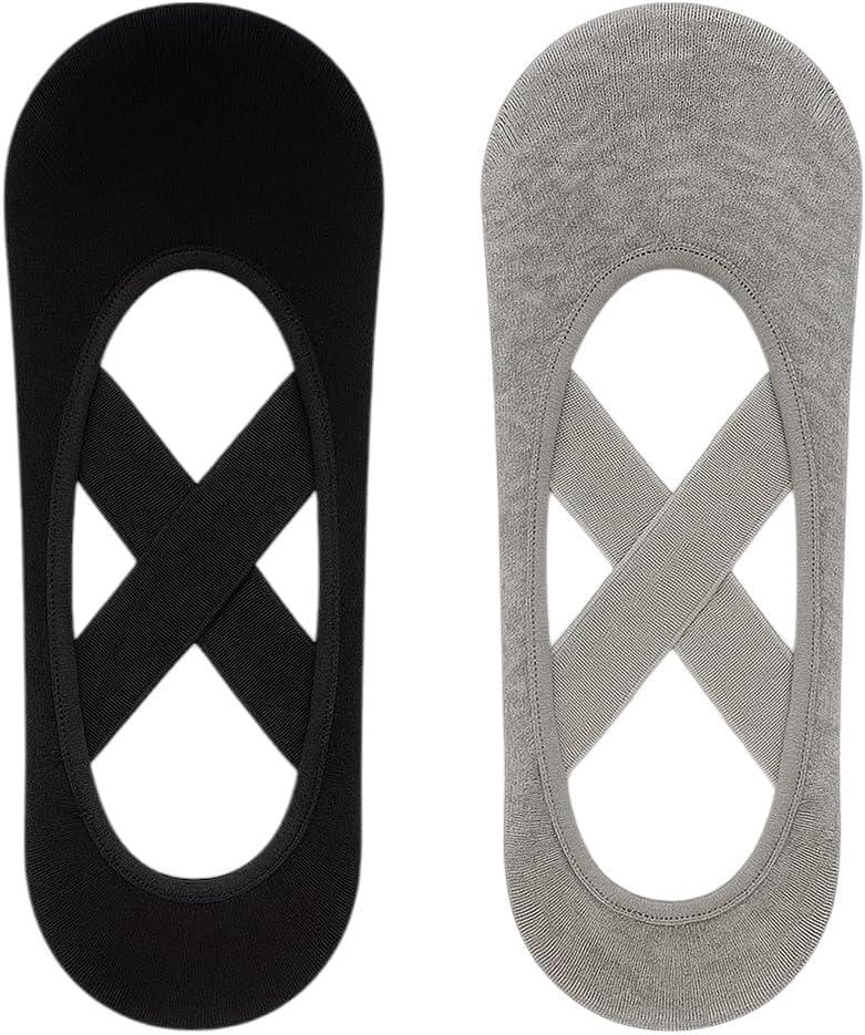 bony&katia Non-Slip Pilates Socks for Women, Grip Yoga Socks for Barre, Dance, Medium