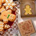 50 Pcs Mini Pizza Box 3.5 x 3.5 x 0.8 Inch Kraft Small Pizza Boxes Cookie Mini Pies Party Favors for Guests Celebrations Party Favors Weddings