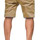Men's Casual Classic Fit Athletic Workout Golf Cotton Cargo Shorts With 4 Pockets for Summer Beach (S)