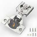 [Closing Speed Control] 50 Pack 3/4 Inch Overlay Soft Close Hinges for Face Frame Cabinet, 4D Adjustment, Stainless Steel Kitchen Cabinet Hardware, 105 Open Concealed Self Closing Hinge