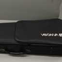 Vangoa 4/4 Full Size Beginner Violin Set, Acoustic Violin for Adults, Teens and Children over 11, Violin Beginner Set (with Hard Case, Rosin, Shoulder Rest, Bow, Spare Strings, Mutes and Black Set)