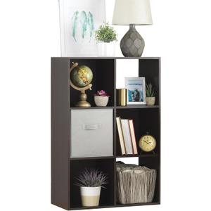 Whitmor 6 Cube Storage Organizer, 3 Tier Stackable Mdf Wood Bookcase, Open Storage Display Bookshelf, Storage Cabinet for Living Room, Bedroom, Home, Office
29.9x60.6x90.2cm