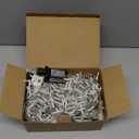 White Christmas Lights Outdoor, 66ft 640 LED Icicle Lights for Outside House with Connectable Clear Wire 8 Modes Timer, Plug in Waterproof for Home Holiday Eaves Yard Roof Party Room Indoor Decoration