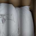 Alanzimo Goose Feathers Down Pillows Queen Size Set of 2, Hotel Collection Fluffy Bed Pillows for Sleeping, 100% Cotton Cover Soft Pillow 20x28 2 Pack (White)