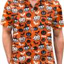 Hawaiian Shirt for Men Short Sleeve Button Down Shirt Men Casual Summer Tropical Beach Aloha Shirts Hawaii Party (XL)