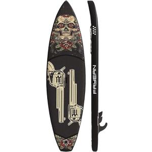 Retrospec Weekender Inflatable Paddle Board - 10'6" X 32in SUP Board, Textured Deck Pad, Lightweight iSUP