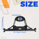 ECOTRIC Spare Tire Carrier Rack Mount Heavy Duty Compatible with 2014-2023 Polaris RZR XP 1000 XP Turbo XP 4 1000 UP to 30" TIRE