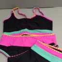 popvil High Waisted Bikini Sets for Women Tummy Control Swimsuits 3 Piece Bathing Suits Neon Swimwear with Skirt 2026 Large