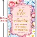 2 x You Are My EverythingValentine's day Card, Romantic Valentines Day Card for Him Her, Valentines Day Gifts for Husband Wife Boyfriend Girlfriend (BT-166)