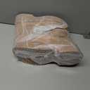 SHIBEVER Winter Ankle Boots Women Platform Suede Snow Booties Warm Fur Anti-Slip Waterproof Comfortable Outdoor Shoes (Brown)