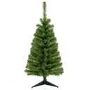 3ft Unlit Artificial Christmas Halloween Mini Tree Black with Plastic Stand Green