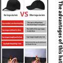 Oversize Baseball Cap XXL Big Head Hats for Men Large Head Hats Dad Hat Adjustable 23.6"-26.8" (Gray, XL)