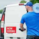 Large 12"x18" Now Hiring Join Our Team Window & Vehicle Decal - Weather and UV Resistant - Outdoor Durability