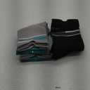 4 Pairs Light Compression Socks for Men Women Kids, Open Toe Compression Socks, 8-15 mmHg Soothe Socks (XL, BlackGreen GreyBlue)