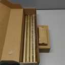 Curtain Rods 32 to 58 Inches (2.64.8ft), USFOOK 7/8 Inch Telescoping Splicing Drapery Rods for Windows 20 to 54 Inch, Decorative Curtain Rod for Home Decor with Luxury Gold Translucent Finials