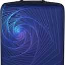 Explore Land Travel Luggage Cover Suitcase Protector Fits 23-26 Inch Case (Gyrotropic, M)