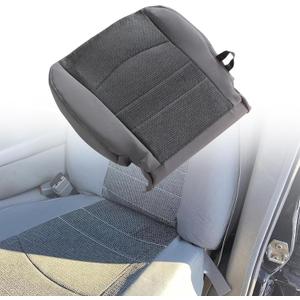 NLQR Front Driver Bottom Replacement Seat Covers Cloth Dark Gray #X8 Compatible with Dodge Ram Pickup 1500 2500 3500 4500 5500 2013-2018 Seat Cover Protector Cushion