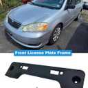 FASTCHE Front Bumper License Tag Plate Frame Bracket Holder Compatible with 2005 2006 2007 2008 Toyota Corolla ,Toyota Corolla Matrix Front License Plate Bracket Replace # TO1068113 5212102040