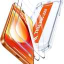 TORRAS Unbreakable for iPhone 17 Pro Screen Protector, 9H+ Military-Grade,12 FT Shatterproof, Aerospace Tempered Glass 1 Pack - Full Coverage, Anti-Scratch, Bubble-Free, Easy Installation,6.3 inch