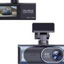 4K Dual Lens Dash Cam 170° Wide Angle Car DVR with WiFi GPS Tracking and Night Vision