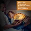 PIPAPI Rechargeable Magnetic Clip Reading Light, Book Light for Reading in Bed, 3 Color Modes, 5 Brightness Levels, Long Lasting, Eye Care, Perfect for Book Readers (Brown)