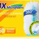 360 Duster Refills for Swiffer, Refill Kit with 50 Dusters for Cleaning Home & Car, Heavy Duty Multi Surface