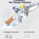 InoKraft Brushless 4" Cordless Mini Chainsaw, Portable Handheld Design for Tree Trimmer, Courtyard and Garden, with 2 Battery and Charger