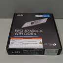 MSI PRO B760M-A WiFi DDR4 ProSeries Motherboard (Supports 12th/13th/14th Gen Intel Processors, LGA 1700, DDR4, PCIe 5.0, M.2, 2.5Gbps LAN, USB 3.2 Gen2, HDMI/DP, Wi-Fi 6E, Bluetooth 5.3, mATX)