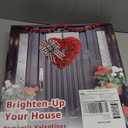 Valentines Day Decor - Wreaths for Front Door Outside 16" Valentine Decorations for The Home Heart Shaped Wreath for Outdoor Valentine's Day Wreath San Valentin Decoration