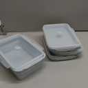 Extra Large Silicone Food Storage Containers with Lids, 4 Pack Set 68oz/2000ml Collapsible Meal Prep Lunch Containers with Airtight Lid & Ven, Microwave, Freezer and Dishwasher Safe