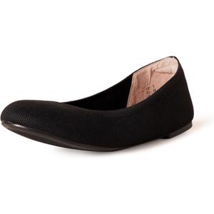 Amazon Essentials Women's Knit Ballet Flat (8.5, Black)