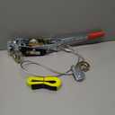 VEVOR Come Along Winch, 2 Ton (4,409 lbs) Pulling Capacity, 12 ft Steel Cable, 2 Hooks, Heavy Duty Ratchet Power Puller Tool with Dual Gears, Automotive Hoist Cable Puller Ideal for Vehicle Rescue