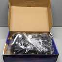 MammyGol Adjustable Ice Skates for Kids Youth Tean Hockey Lace-Up Boys or Girls Ice Skate for Beginner Age 4-12 Blue Black Teal Green Medium