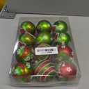 12 Pcs Christmas Decorations Indoor, 2.4" Christmas Ornaments for Tree Glittering Hanging Christmas Tree Decorations Red Green Christmas Ornaments Balls for Xmas Party Home Decor