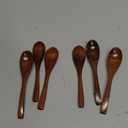 6in Wooden Spoons, 6pcs Soup Spoons Set, Small Wooden Utensils for Coffee, Tea, Jam, Sugar, Ice Cream and Bath Salts (6pcs 6in)