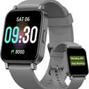 Pedometer Watch Senior Friendly No App/Phone Required, Waterproof Fitness Tracker Watch with Step Counter Calories/Sleep Tracker for Walking Running for Men Women (Gray)