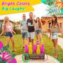 4E's Novelty Tiki Ring Fling Bottle Ring Toss Game Set for Party Games for Adults and Family, Beach Summer Hawaiian Luau Outdoor Indoor Game Activity