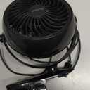 Gazeled Clip on Fan Battery Operated, 360 Rotation, with 8 Free AA Batteries, Quiet USB or Battery Operated Fan, 5'' Portable Battery Powered Clip on Fans for Camping, Stroller, Bedroom, Outdoor (Black)