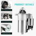 3268 Starter (Only for Automatic) for Ford F150 92-98 F250 92-97, for E150 E250 92-02 E350 92-96, for Mustang 3.8L 94-04 5.0L 92-95, for Thunderbird 3.8L 91-97 5.0L 91-93, for Bronco 5.0L 92-96