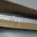 LazBlinds No Drill Zebra Blinds for French Door, Cordless Blinds for Door with 27" Covering Width, Small Gap Design Light Filtering Sheer Shades for Indoor Windows, 27 5/8" W x 72" L, White, 1 Panel