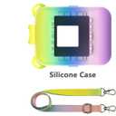 JCHPINE Silicone Cover Case for Bitzee Interactive Digital Pet and Case, Protective Skin Sleeve for Bitzee Virtual Electronic Pets Accessories (for Original 15 Animals) (Rainbow)