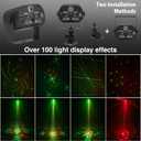 Party Lights DJ Disco Light, RGB LED Strobe Light, Battery Powered Sound Activated Projector with Remote Control for Christmas Halloween Decorations Birthday Stage Show Dance Wedding