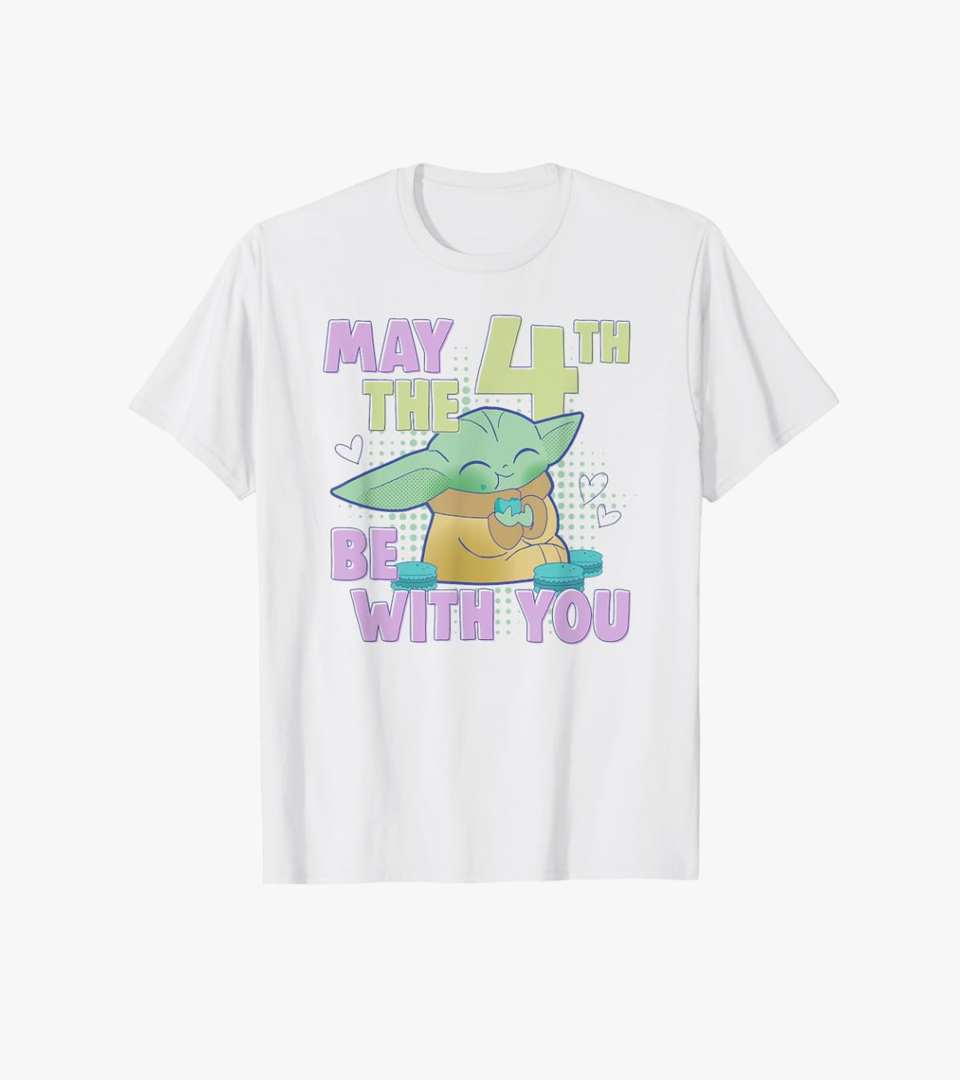 Star Wars The Mandalorian May The 4th Be With You Grogu T-Shirt, L